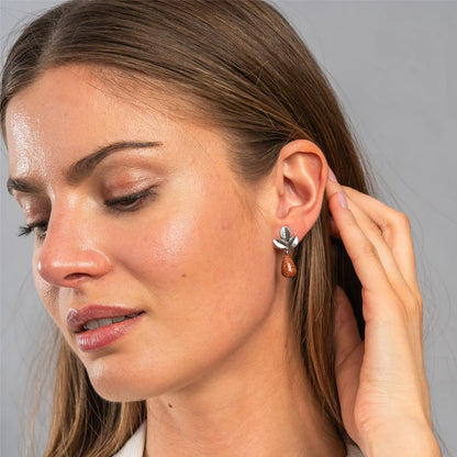 Orecchini Foglie della Positività Trollbeads - TAGEA-00127 /