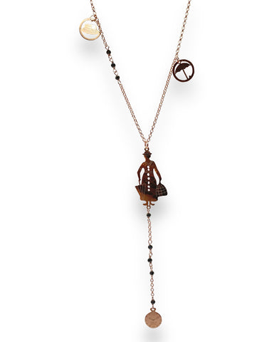 Collana a Y con Spinelli Neri Mary Poppins - Le Favole