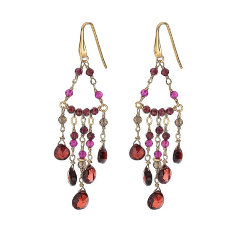 Orecchini Pendenti Ishwara Chandelier  - ORCR3/GR