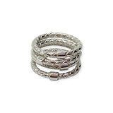 Anello 4 Fedine Decorate Donna Love Bond in Argento - AAFR0699
