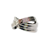 Anello Fedine Intrecciate Donna Love Connection in Argento- AAFR0504
