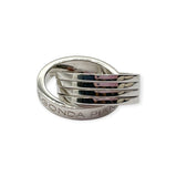 Anello Fedine Intrecciate Donna Love Connection in Argento- AAFR0504