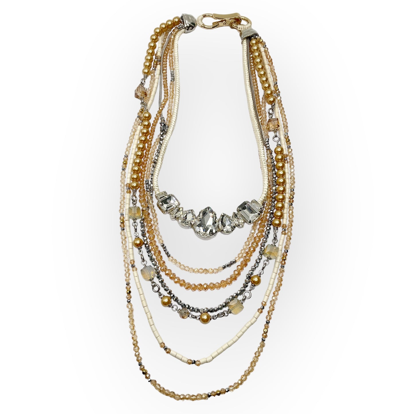 Collana Donna Multifili Cristalli Ottaviani Bijoux - 480464