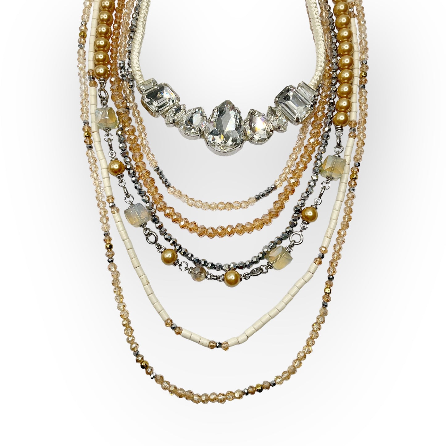 Collana Donna Multifili Cristalli Ottaviani Bijoux - 480464