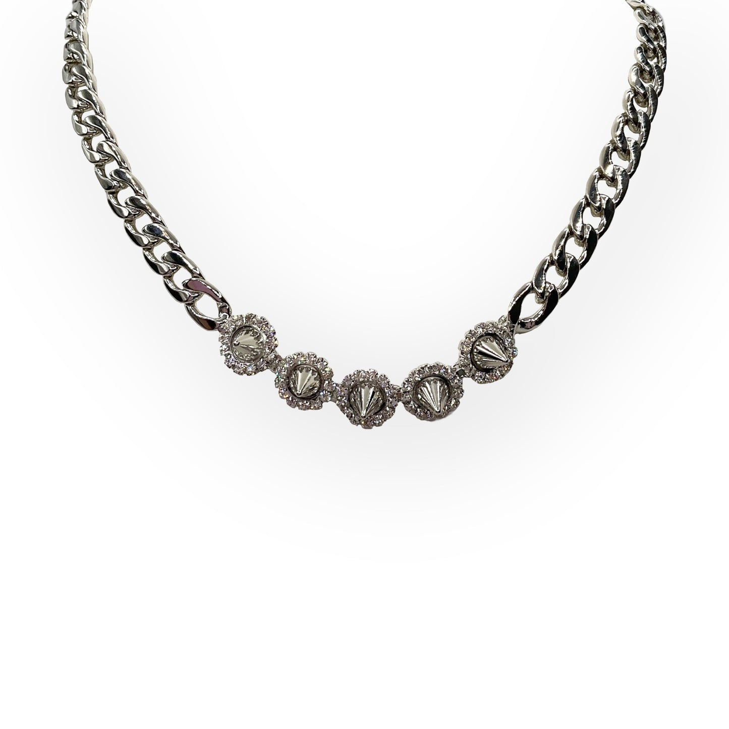 Collana Donna Groumette Zirconi e Borchie Ottaviani Bijoux - 480458