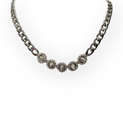 Collana Donna Groumette Zirconi e Borchie Ottaviani Bijoux - 480458