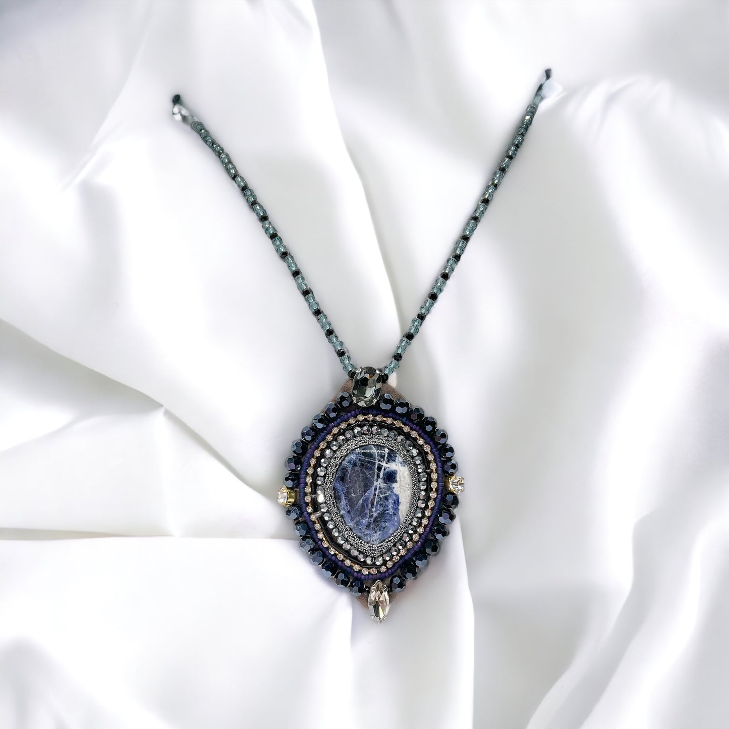 Collana Lunga Donna Ciondolo Grande Pietra Dura Ottaviani Bijoux - 480014