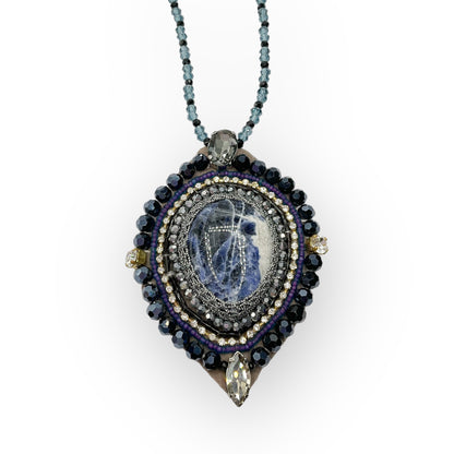 Collana Lunga Donna Ciondolo Grande Pietra Dura Ottaviani Bijoux - 480014