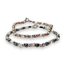 Bracciale Spadarella Argento, Anellini ed Ematite - SPBR680