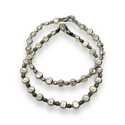 Bracciale Spadarella Pepite Schiacciate ed Ematite - SPBR681
