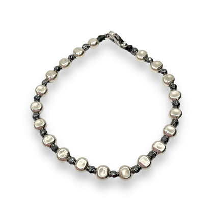 Bracciale Spadarella Pepite Schiacciate ed Ematite - SPBR681