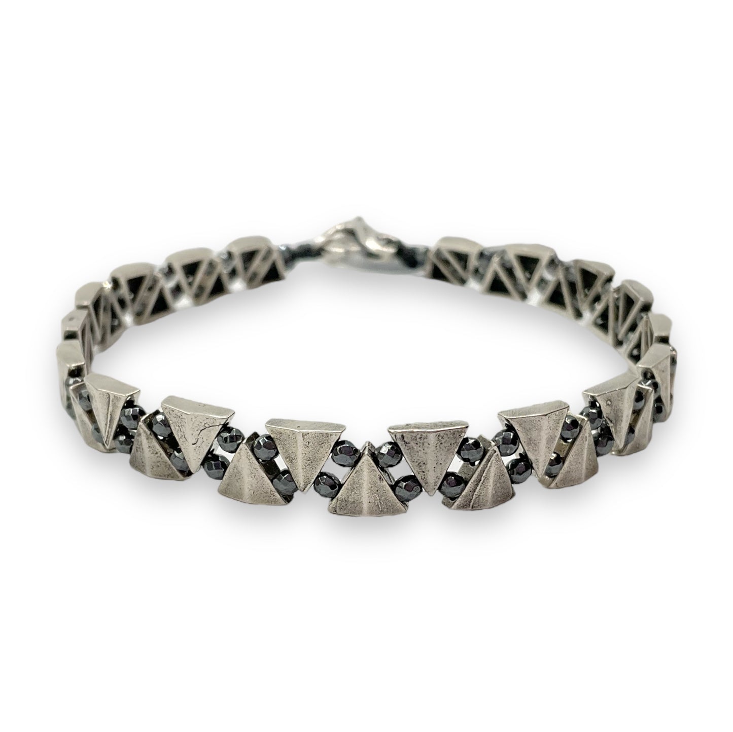 Bracciale Spadarella Triangoli ed Ematite - SPBR676