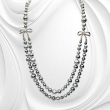 Collana Lunga Donna Perle Grigie e Fiocchi Ottaviani Bijoux - 480545