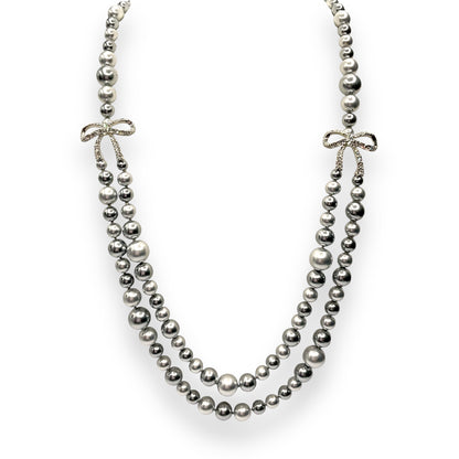 Collana Lunga Donna Perle Grigie e Fiocchi Ottaviani Bijoux - 480545