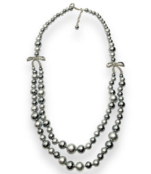 Collana Lunga Donna Perle Grigie e Fiocchi Ottaviani Bijoux - 480545