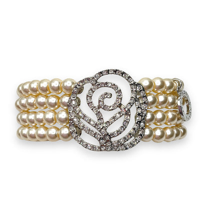 Bracciale Donna Perle e Rosa di Cristalli Ottaviani Bijoux - 470827