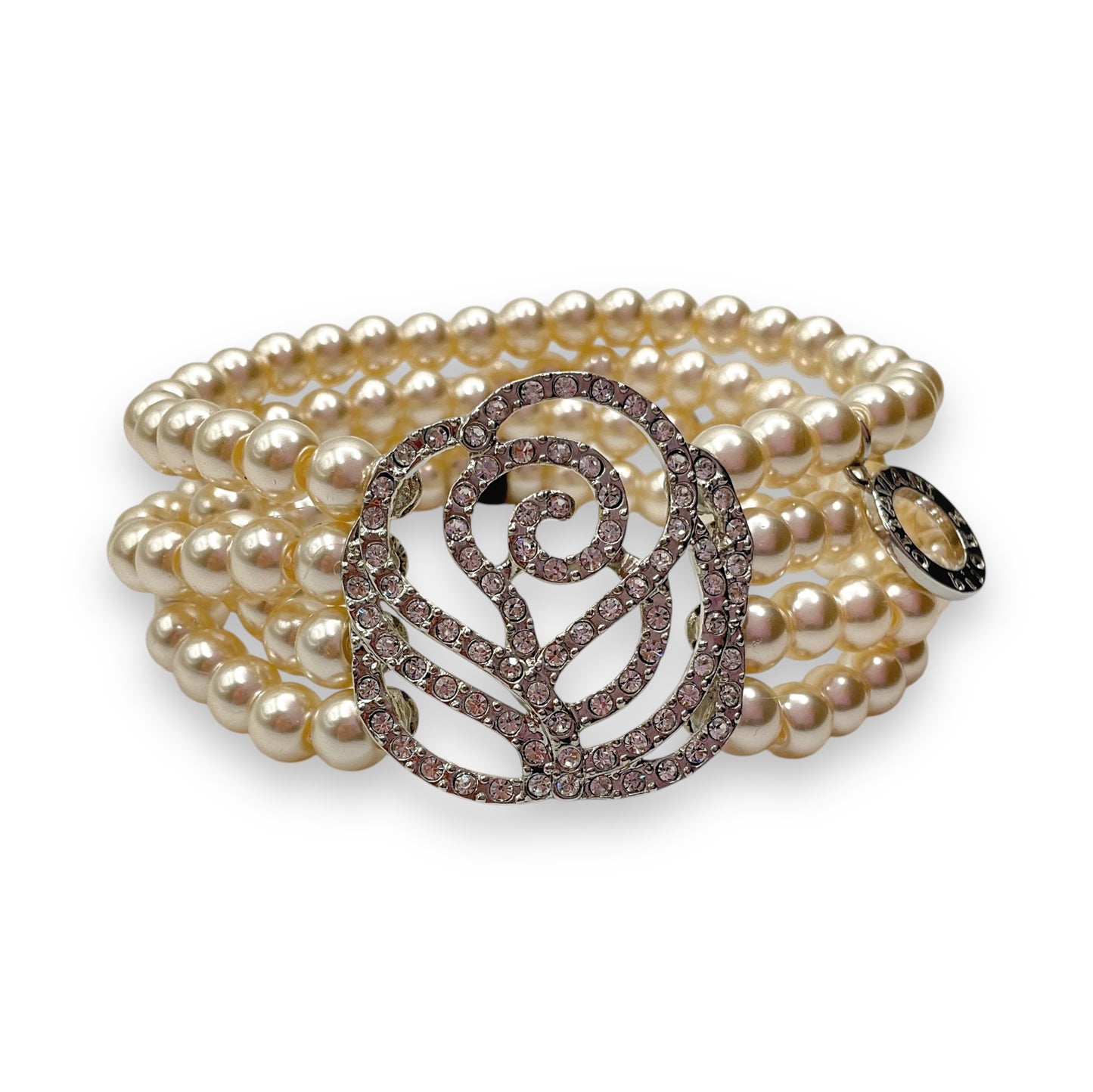 Bracciale Donna Perle e Rosa di Cristalli Ottaviani Bijoux - 470827