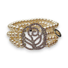Bracciale Donna Perle e Rosa di Cristalli Ottaviani Bijoux - 470827