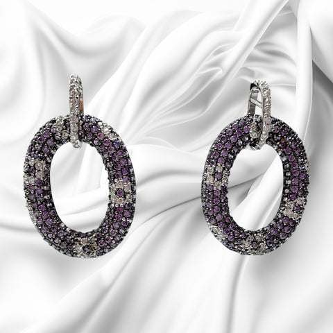 Orecchini Donna Pietre Viola Ottaviani Bijoux - 49906