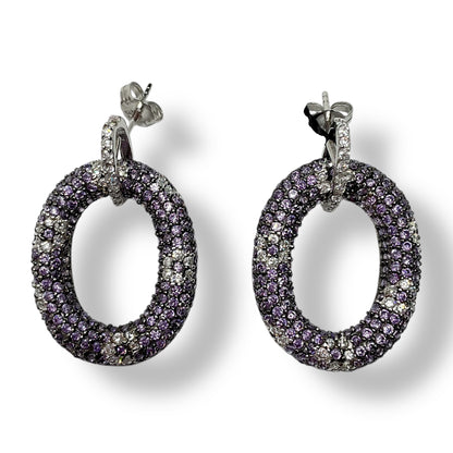 Orecchini Donna Pietre Viola Ottaviani Bijoux - 49906