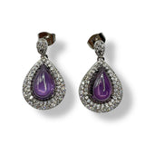Orecchini Donna Pietra Viola Cabochon Ottaviani Bijoux - 49984