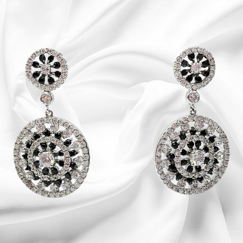 Orecchini Donna Zirconi Bianchi e Neri Ottaviani Bijoux - 49843
