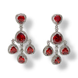 Orecchini Pendenti Donna Pietre Rosse Ottaviani Bijoux - 49911