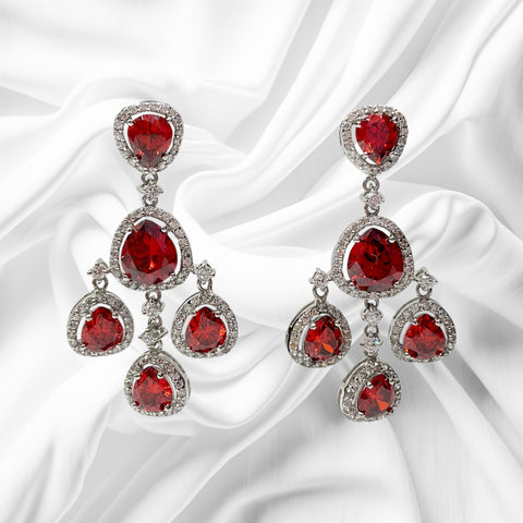 Orecchini Pendenti Donna Pietre Rosse Ottaviani Bijoux - 49911