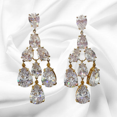 Orecchini Pendenti Donna con Zirconi Ottaviani Bijoux - 49917