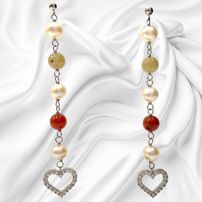 Orecchini Pendenti Donna Perle, Pietre e Zirconi Ottaviani Bijoux - 49865