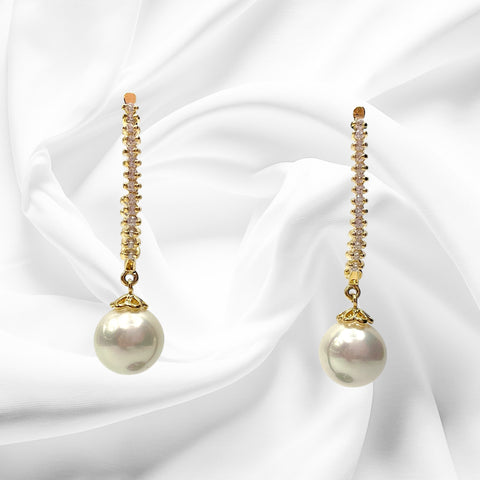 Orecchini Pendenti Donna Cristalli e Perle Ottaviani Bijoux - 490346