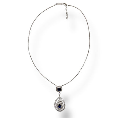 Collana Donna Goccia Pietre Blu e Zirconi Ottaviani Bijoux - 48273