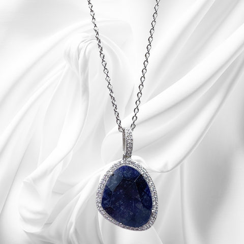 Collana Donna Goccia Pietra Dura Blu Ottaviani Bijoux - 480045
