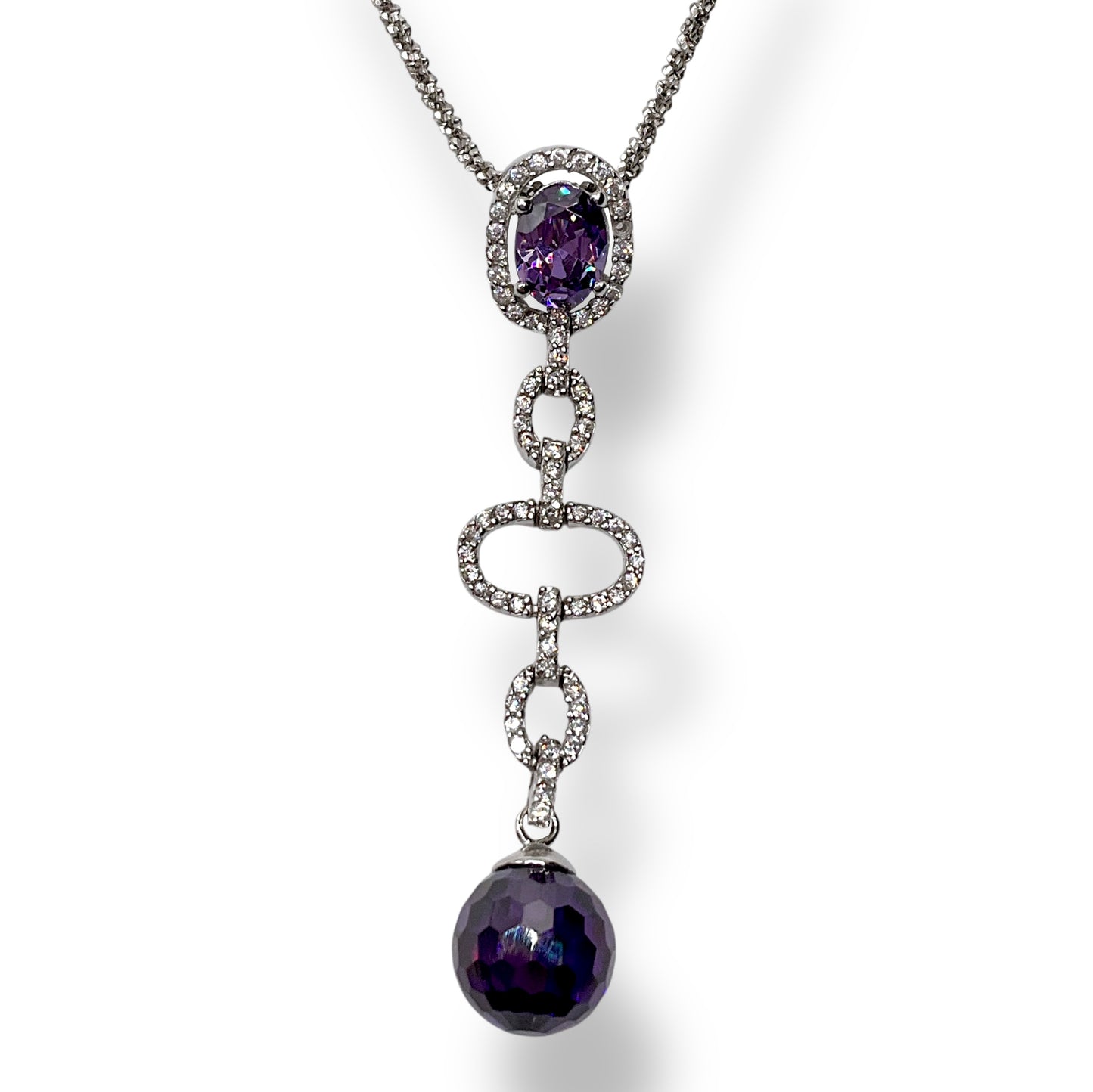 Collana Donna Pietre Viola e Zirconi Ottaviani Bijoux - 48360