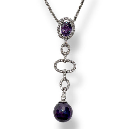 Collana Donna Pietre Viola e Zirconi Ottaviani Bijoux - 48360