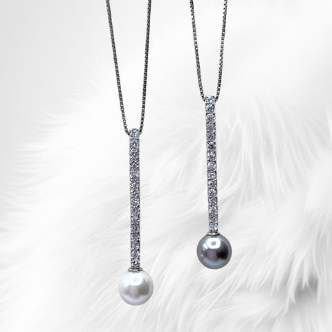 Collana Donna Fiammifero Zirconi e Perla Ottaviani Bijoux - 48683