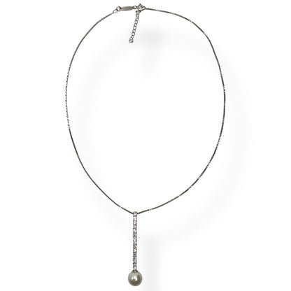 Collana Donna Fiammifero Zirconi e Perla Ottaviani Bijoux - 48683
