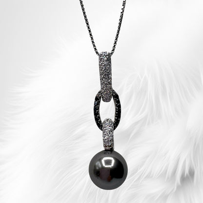 Collana Donna Perla Grigia e Zirconi Ottaviani Bijoux - 48958