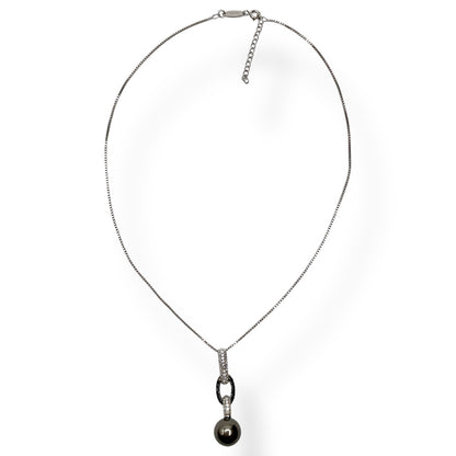Collana Donna Perla Grigia e Zirconi Ottaviani Bijoux - 48958