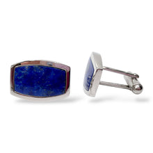 Gemelli Rettangolari Stondati Argento e Lapis Antorà - 524
