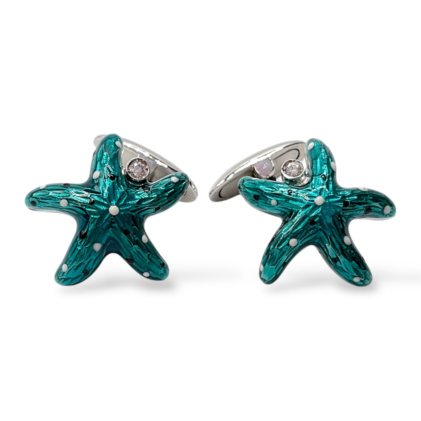 Gemelli Stella Marina Argento e Smalto Perlato Antorà - 1917