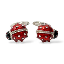 Gemelli Coccinella Argento e Smalto Perlato Antorà - 1133