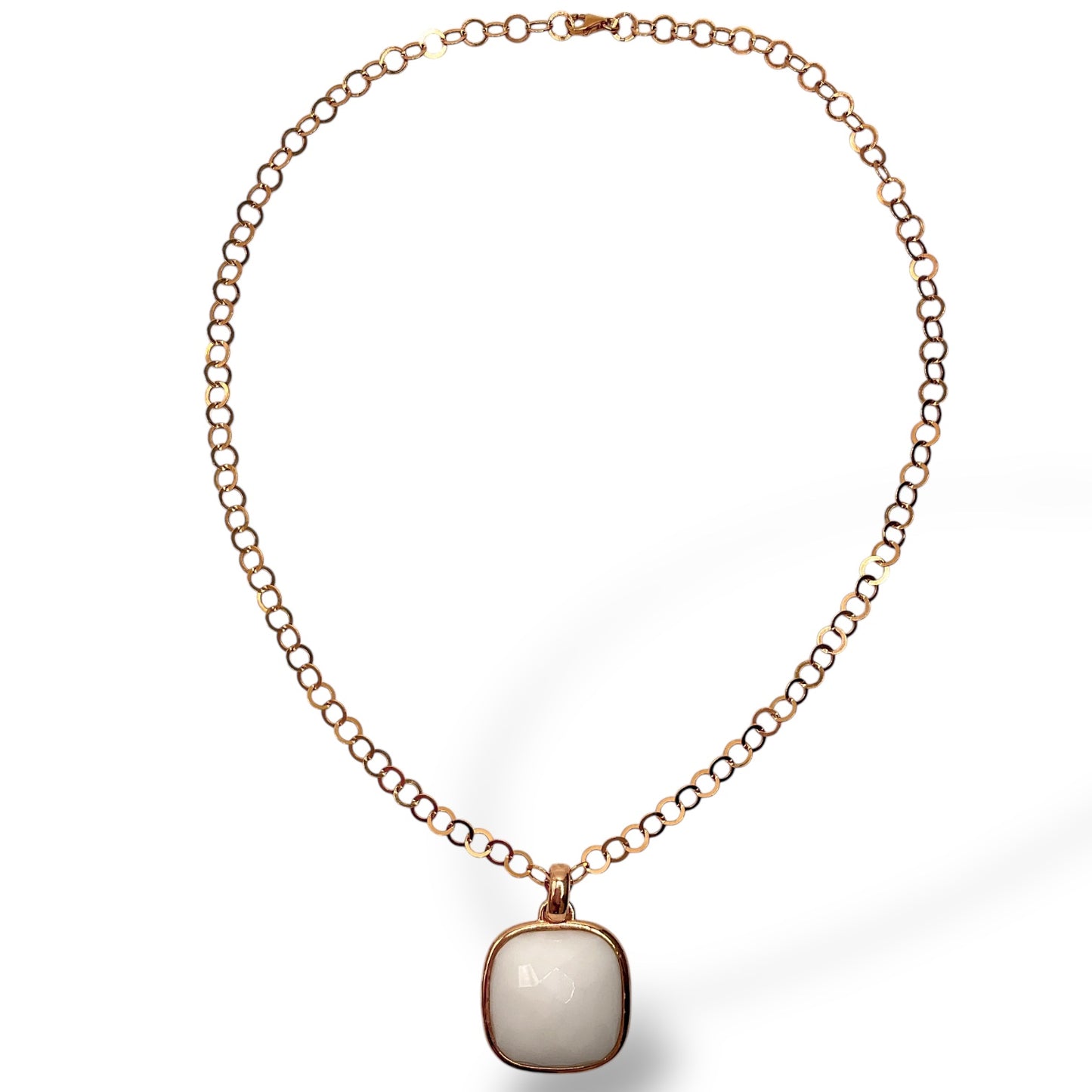 Collana Donna Ciondolo Agata Bianca - Lucos Preziosi