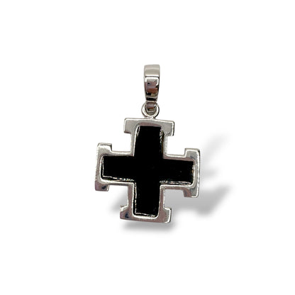 Ciondolo Unisex Croce con Smalto - Lucos Preziosi