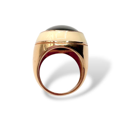 Anello Donna con Ametista Ovale e Smalto - Lucos Preziosi