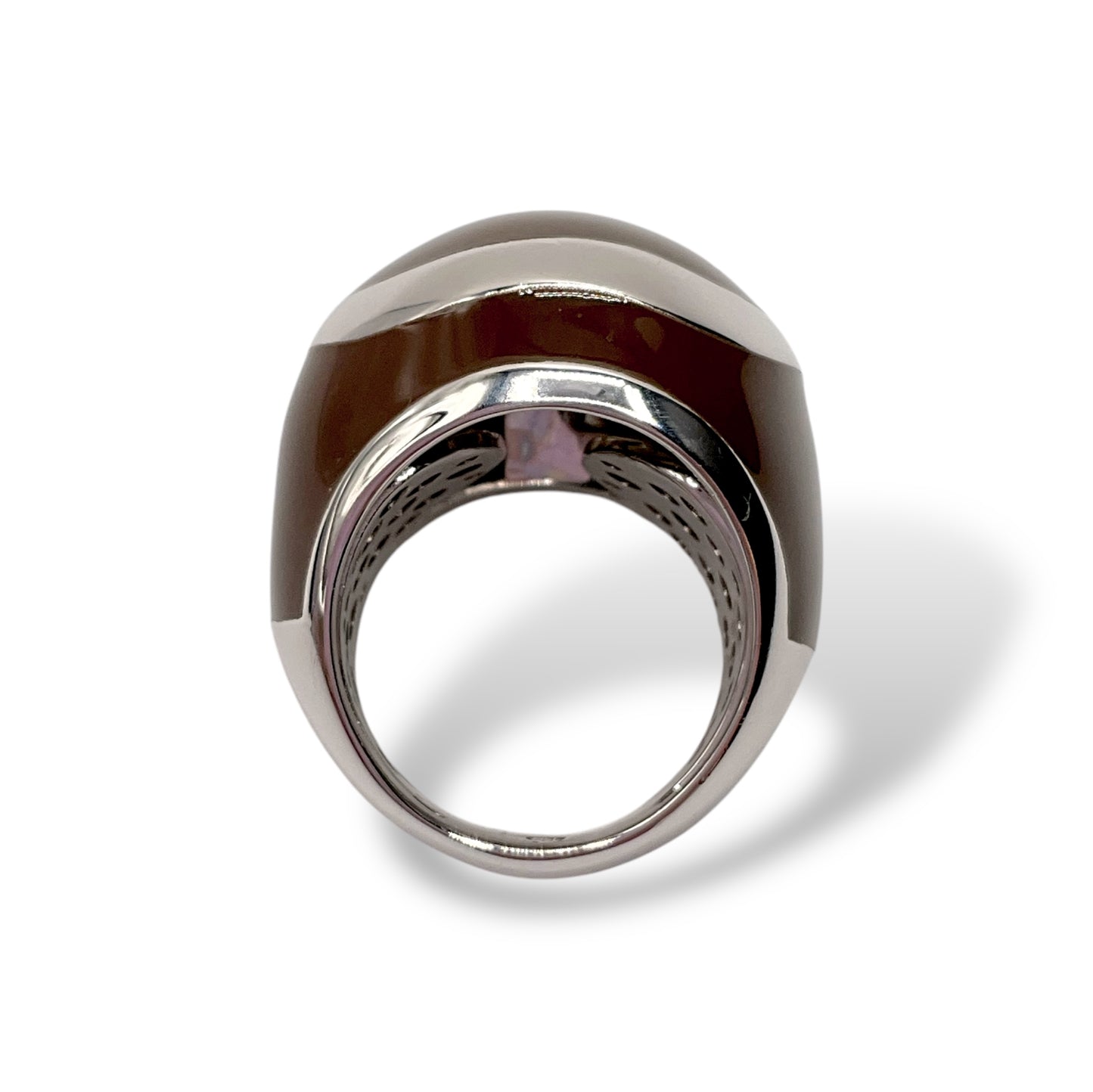 Anello Donna con Smalto Marrone - Lucos Preziosi