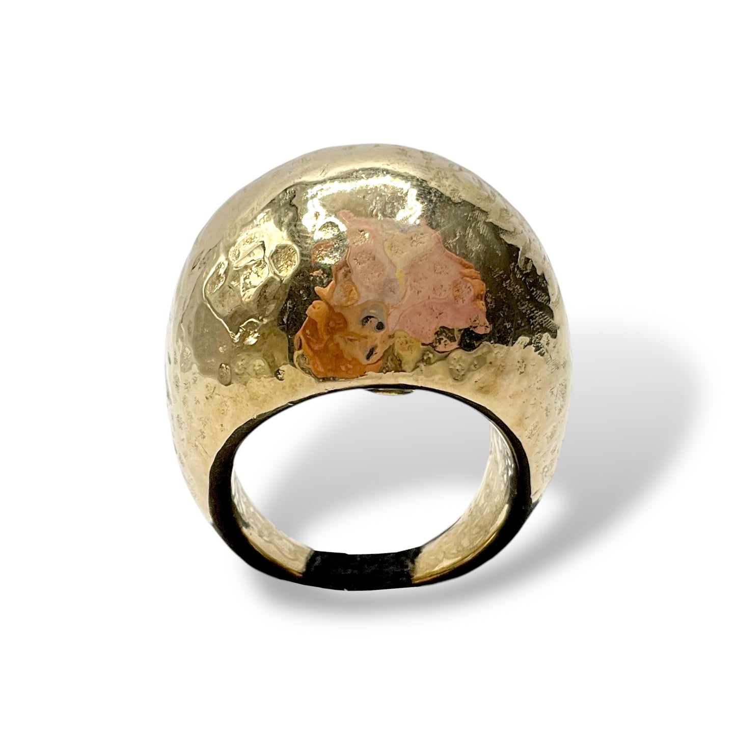 Anello Donna Bombato Martellato - Lucos Preziosi