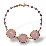 Bracciale Donna con Quarzi e Cristalli - Lucos Preziosi