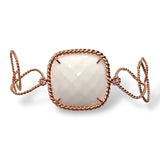 Bracciale Donna con Agata Bianca e Onice - Lucos Preziosi