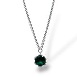 Collana Donna Ti Sento Milano Ciondolo Cristallo Verde - 3801FG/42